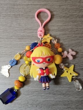 Handmade Repurposed Sailor Venus Bag Charm